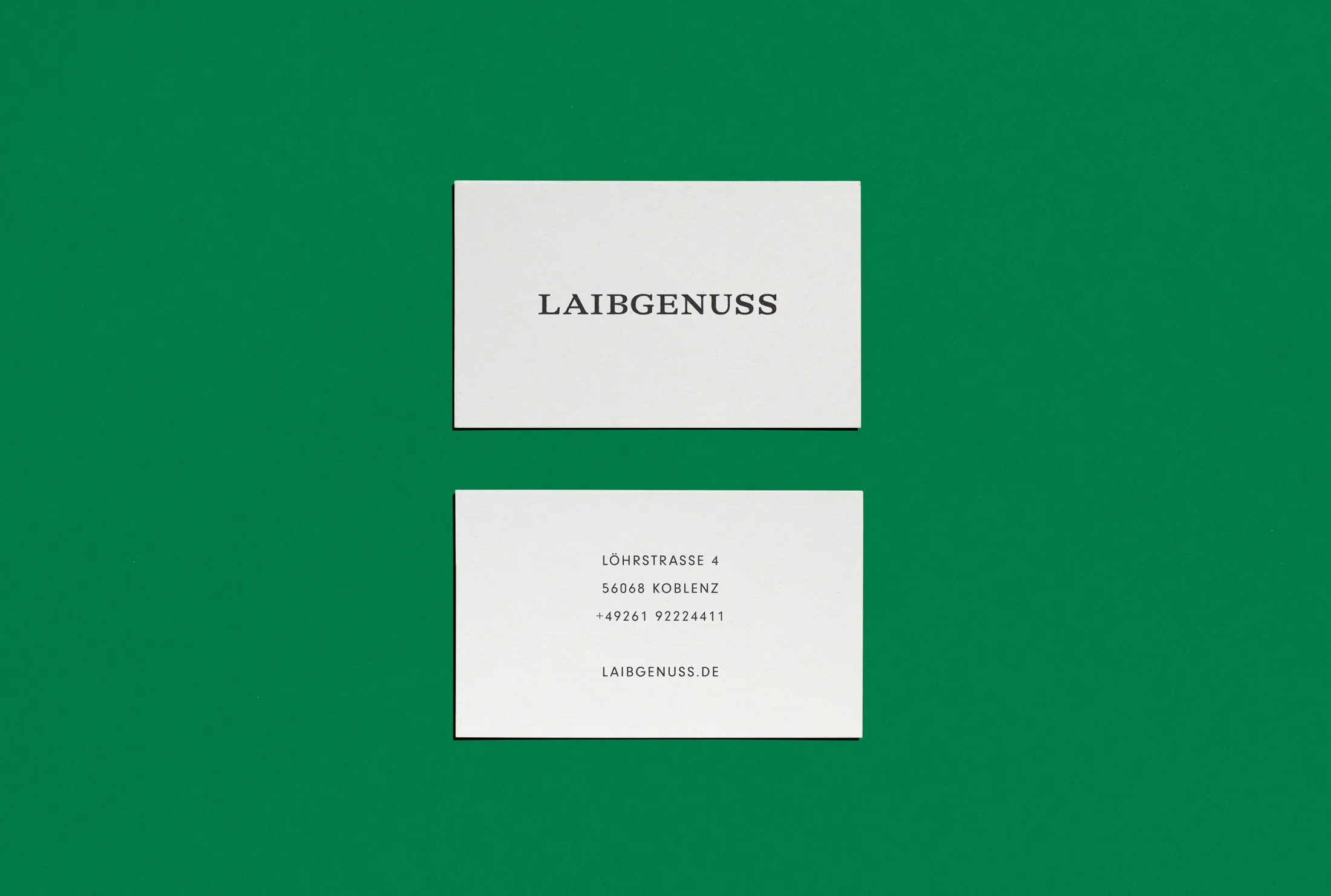 Corporate Design Agentur Mannheim Beispiel: Visitenkarten Gestaltung von Laibgenuss