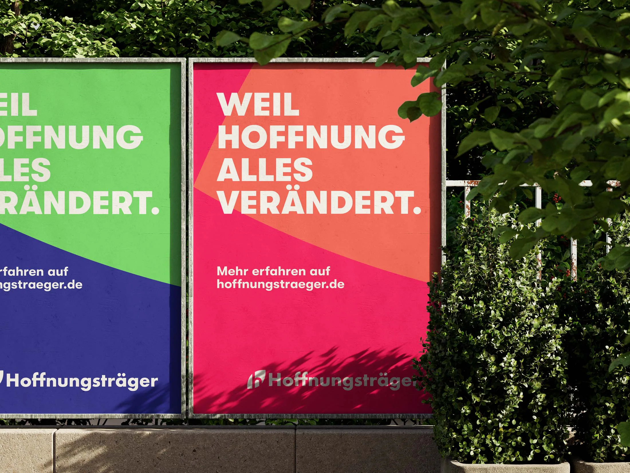 Erfolgreiche Plakat-Kampagne für Hoffnungsträger. Referenz der Werbeagentur PiXELFREIHEIT aus Mannheim