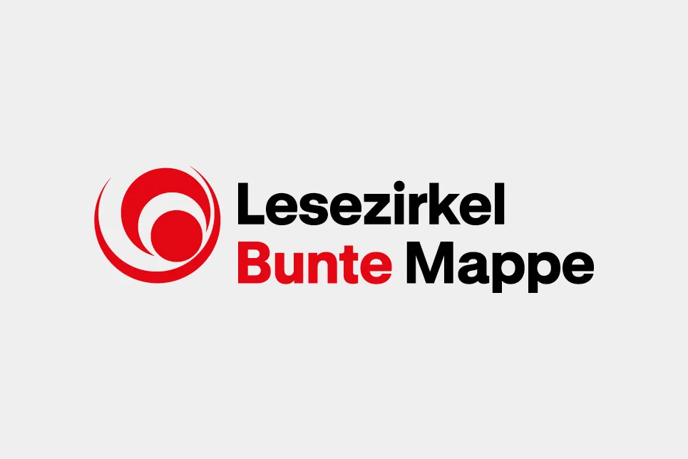 Logo Design Lesezirkel Bunte Mappe